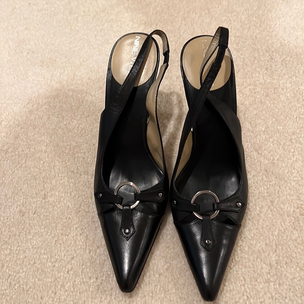 Black Nine West Kitten Heels